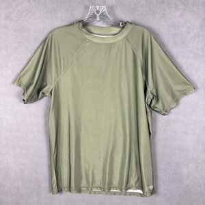 Eight-Bells‎ Mens XL Shirt Activewear Workout Green Short Sleeve Read!
